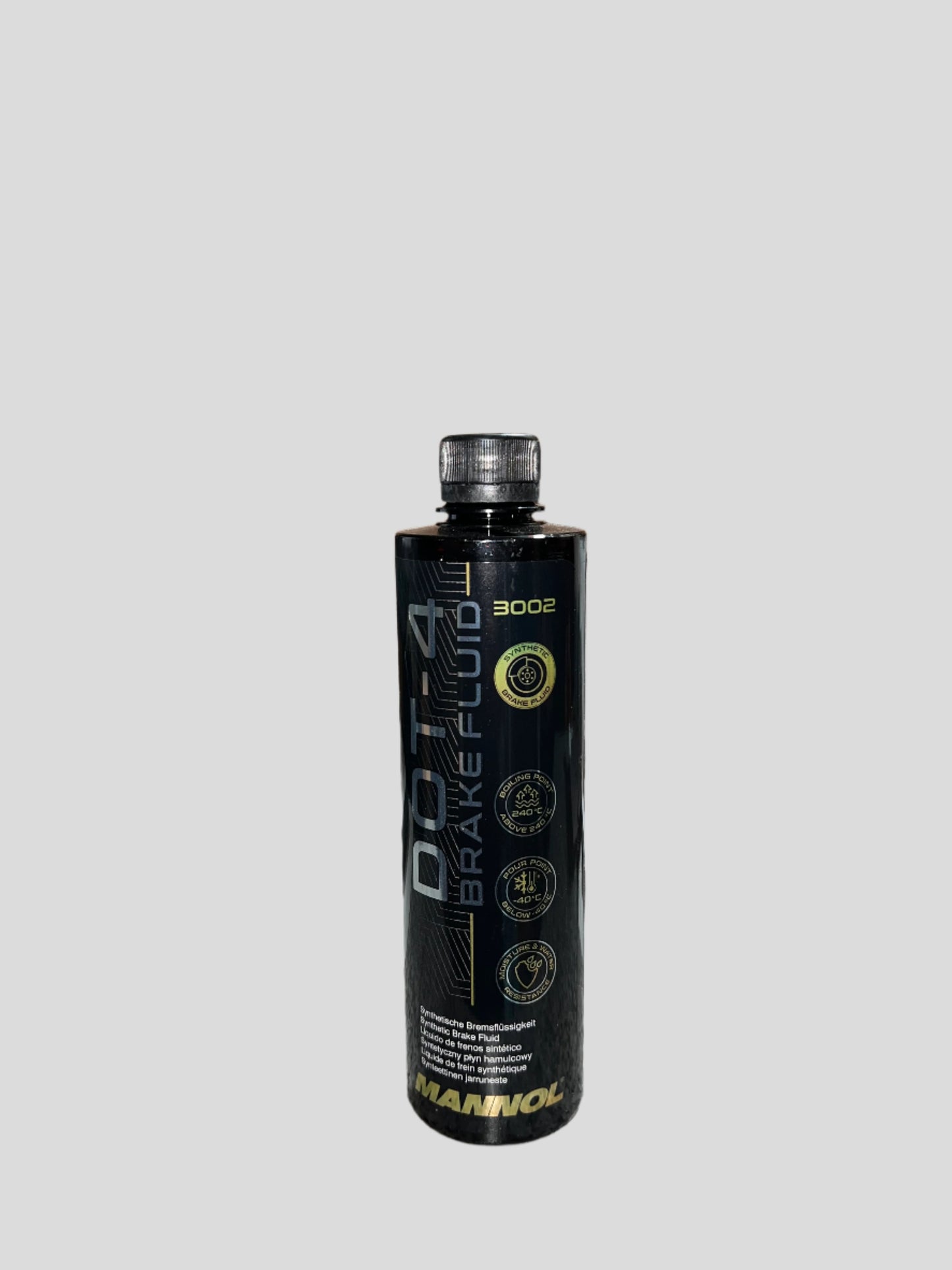 Mannol DOT-4 Brake Fluid 450ml - Synthetic, High Performance Hydraulic Fluid