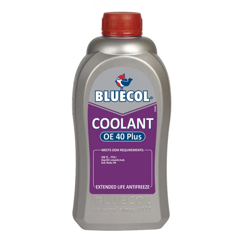 Bluecol OE 40 Plus Antifreeze & Coolant 1L - Advanced Protection for Modern Petrol and Diesel Engines - GT Motor Part
