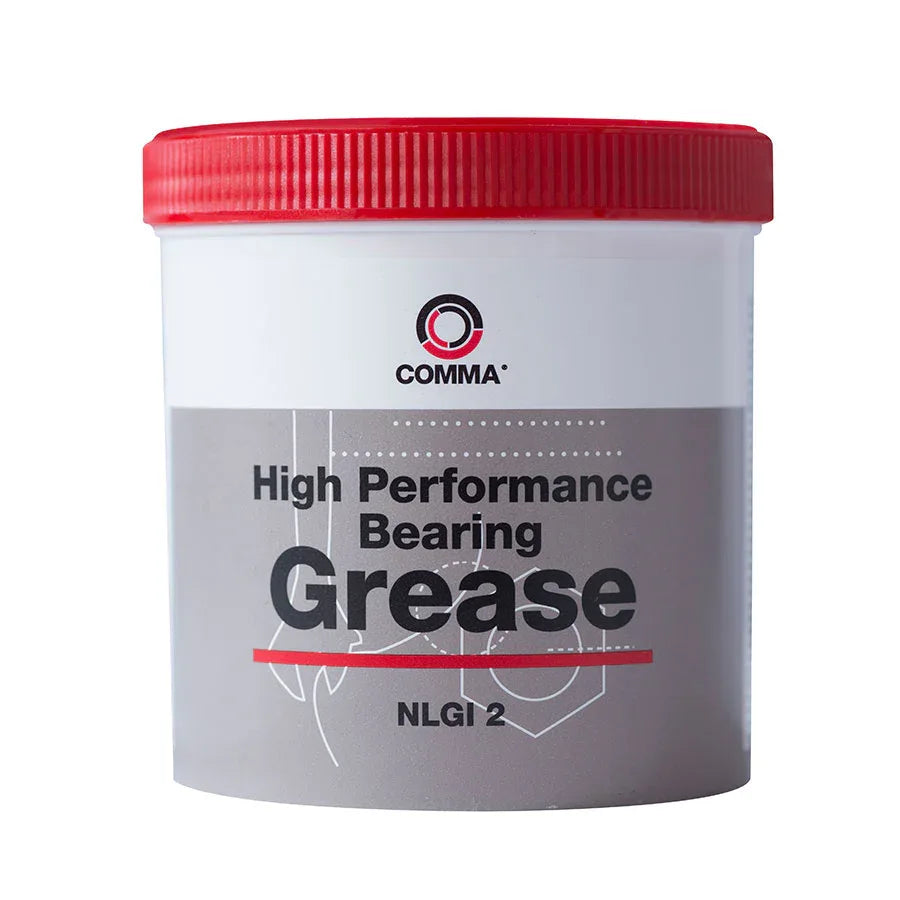 COMMA High Performance Bearing Grease NLGI 2 500g - Heavy-Duty, Anti-Wear Protection - GT Motor Part