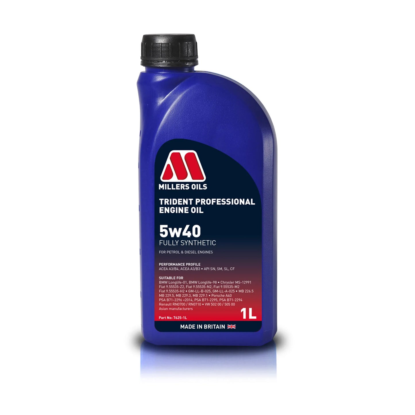 MILLERS OILS Trident Professional 5w40 Fully Synthetic