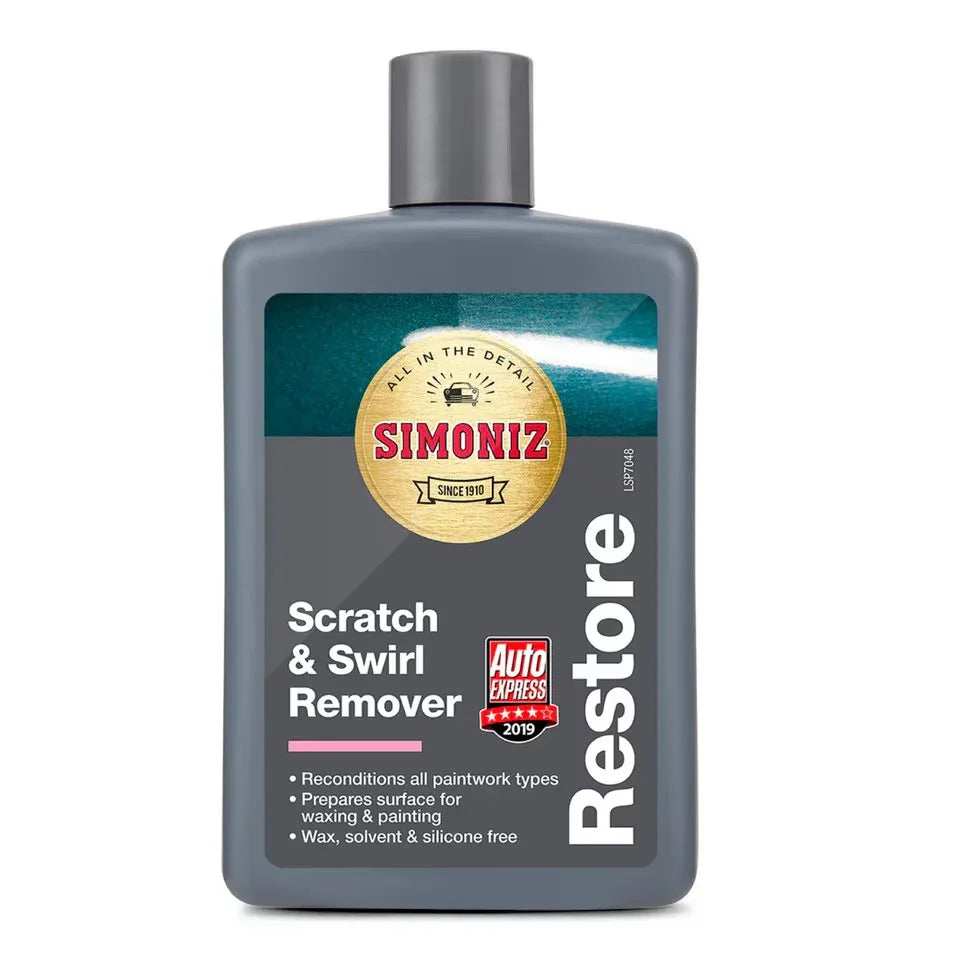 Simoniz Scratch & Swirl Remover 475ml – Car Paint Scratch Remover, Swirl Remover & Oxidation Polish - car wash - Simoniz