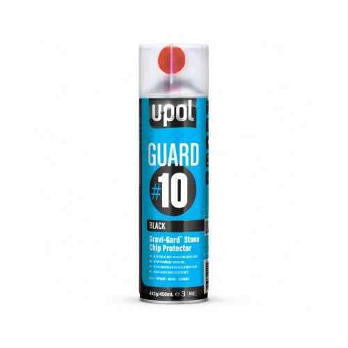 U - POL Gravi - Gard Stone Chip Protector Black 450ml – Stone Chip, Underbody & Sill Protection Aerosol - Stoneguard - U - POL