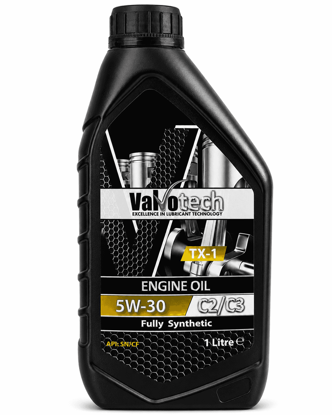 Valvotech TX-1 5W-30 C2/C3 Fully Synthetic Engine Oil 1L - ACEA C2 C3 API SN/CF