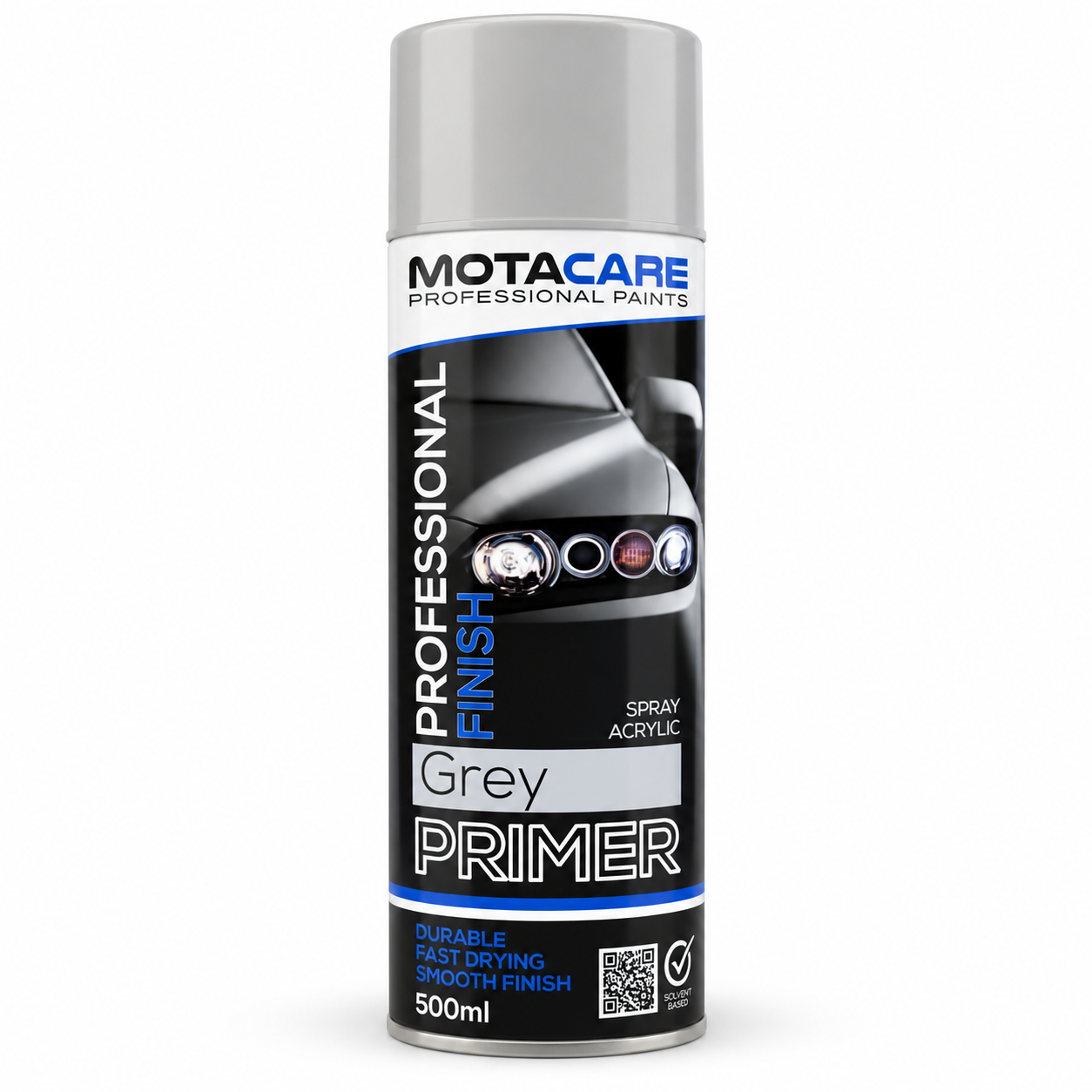 Motacare Professional Acrylic Spray Paint – Grey Primer 500ml (MCGP500)