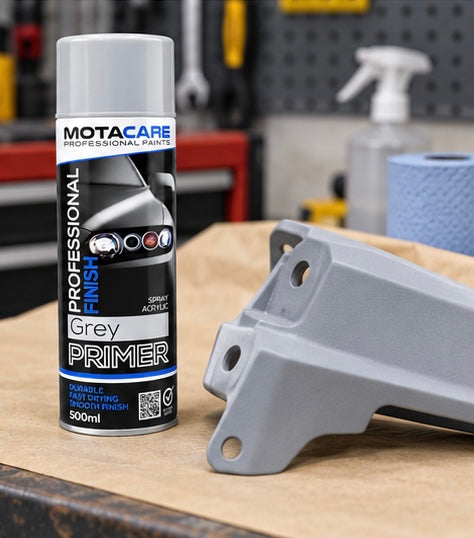 Motacare Professional Acrylic Spray Paint – Grey Primer 500ml (MCGP500)