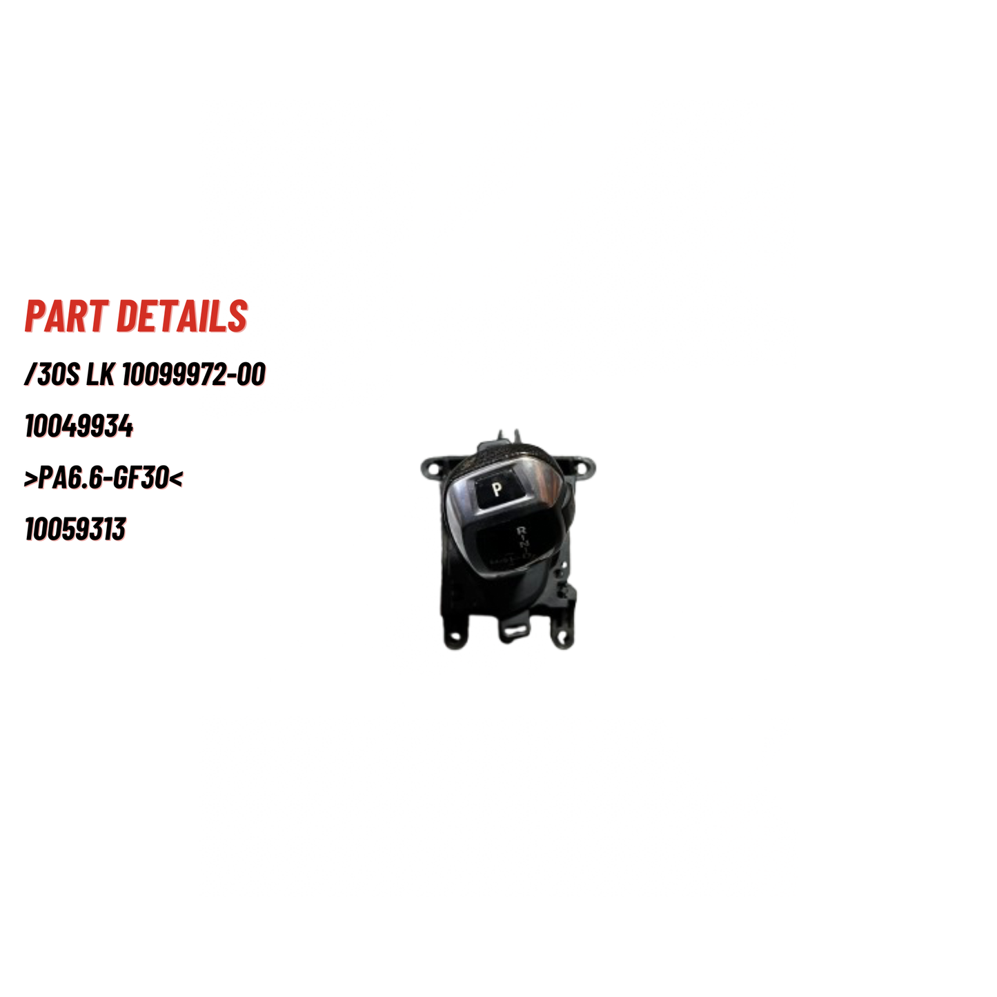 GENUINE BMW 3 Series F30/F31 Auto Gear Selector
