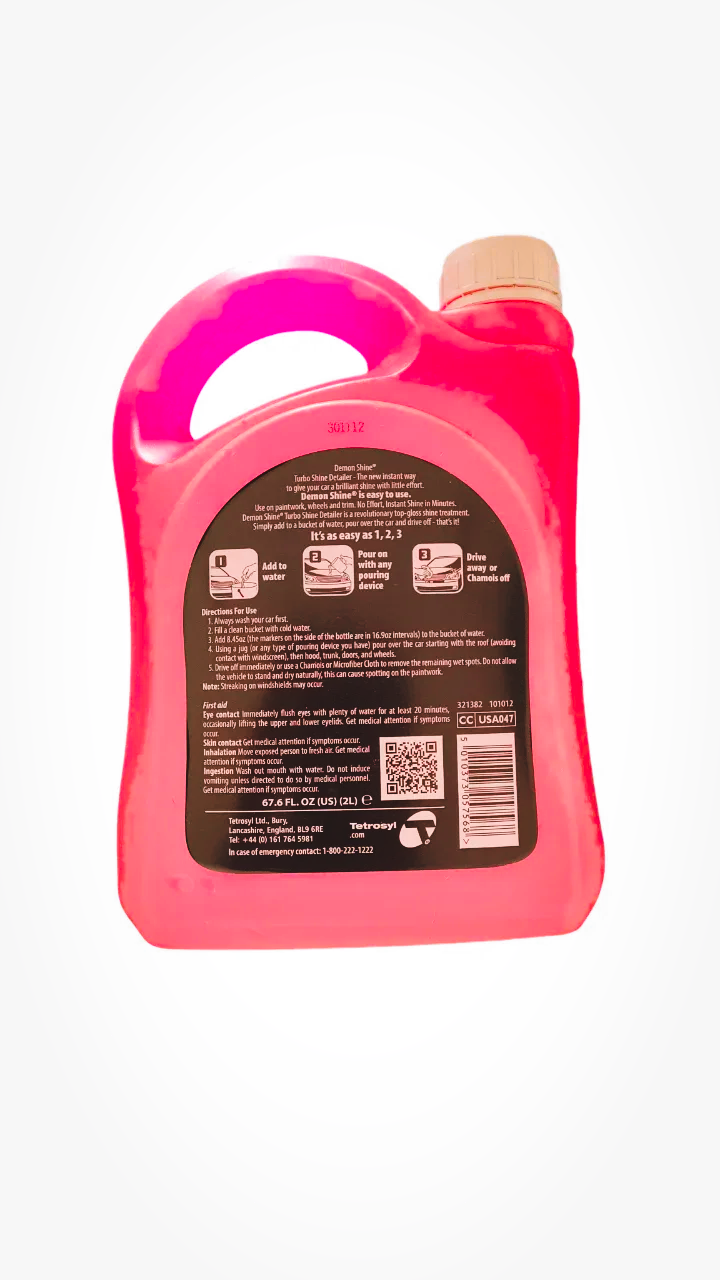 CarPlan Demon Shine Turbo Shine Detailer 2L – Quick Gloss Car Detailing