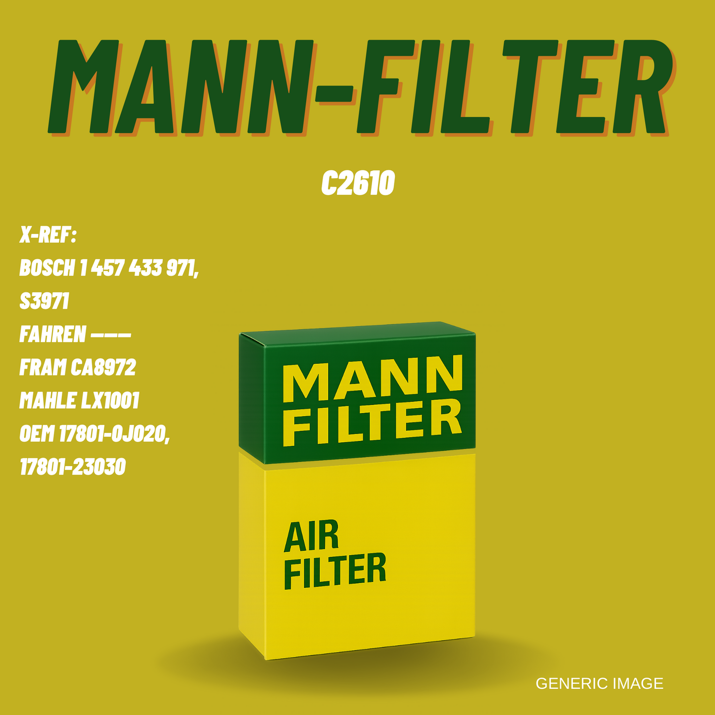 C2610 MANN—FILTER Air Filter