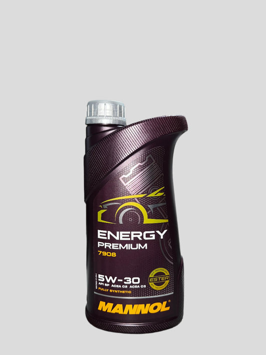 Mannol Energy Premium 7908 Fully Synthetic 5W-30 Motor Oil 1L - API SP, ACEA C2 C3 C5