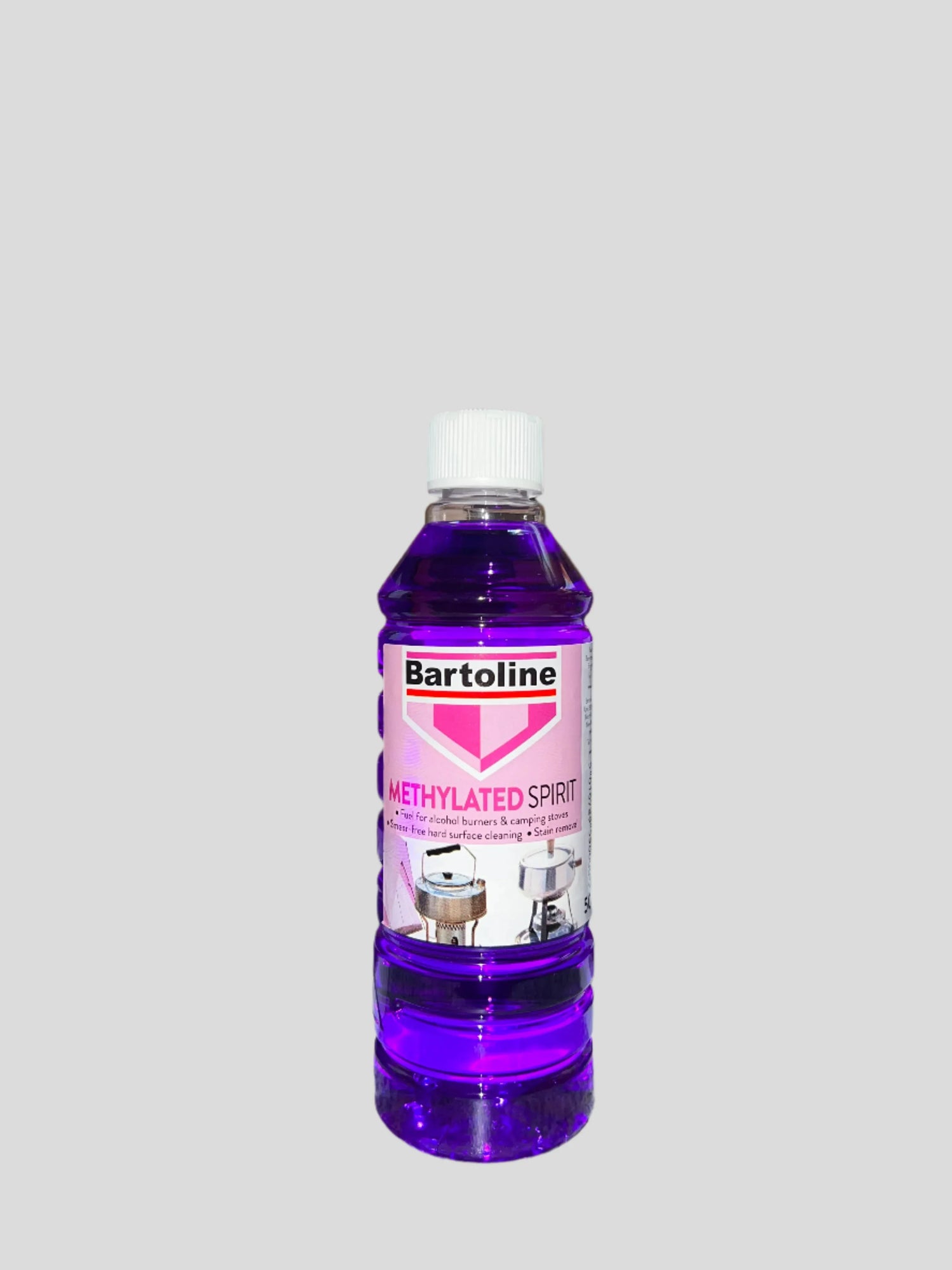 Bartoline Methylated Spirit 500ml - Cleaner, Fuel & Stain Remover - GT Motor Part