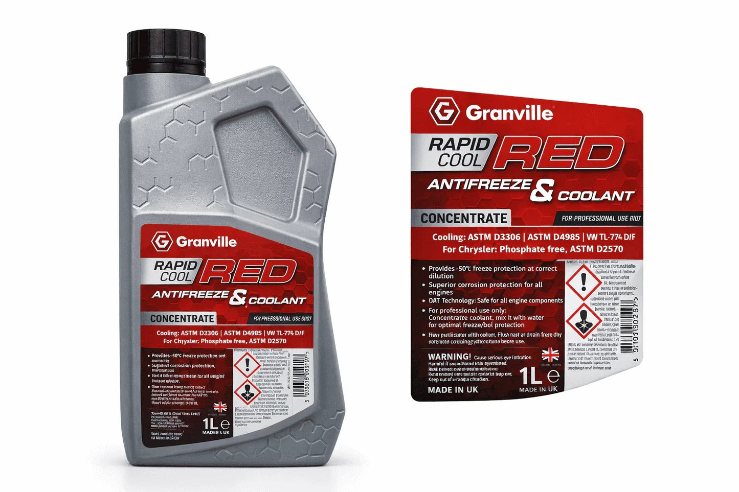 Granville Red Antifreeze/Coolant Concentrated - GT Motor Part