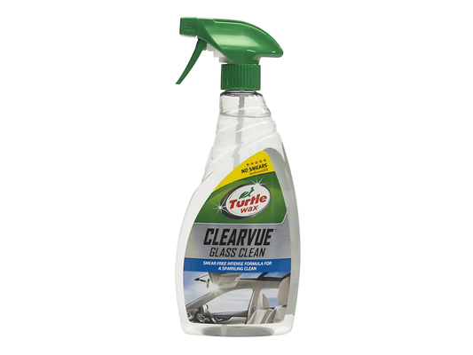 Turtle Wax Clear Vue Glass Cleaner 500ml +250ml – Streak-Free Car Glass Cleaner for Windscreens, Windows & Mirrors