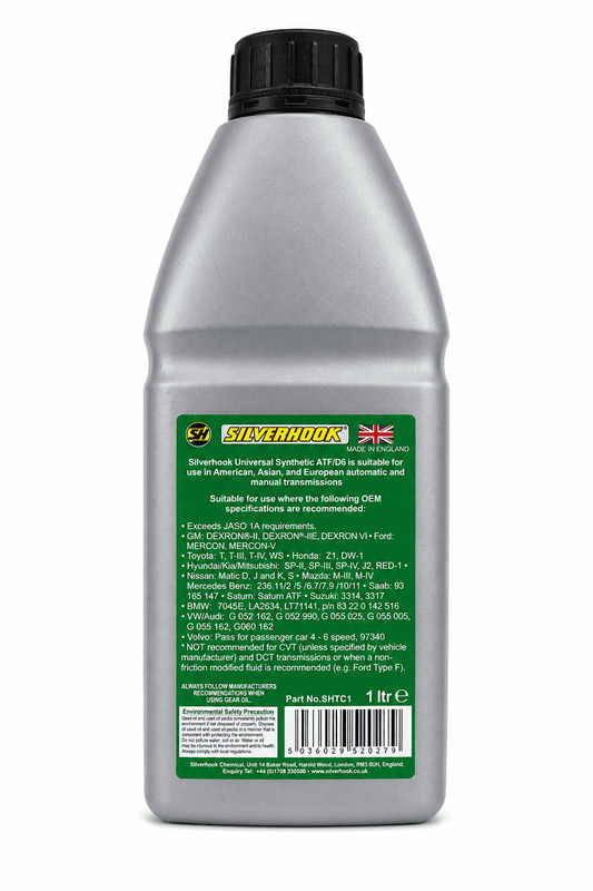 Silverhook Universal ATF/D6 Synthetic Automatic Transmission Fluid 1L - ATF+4