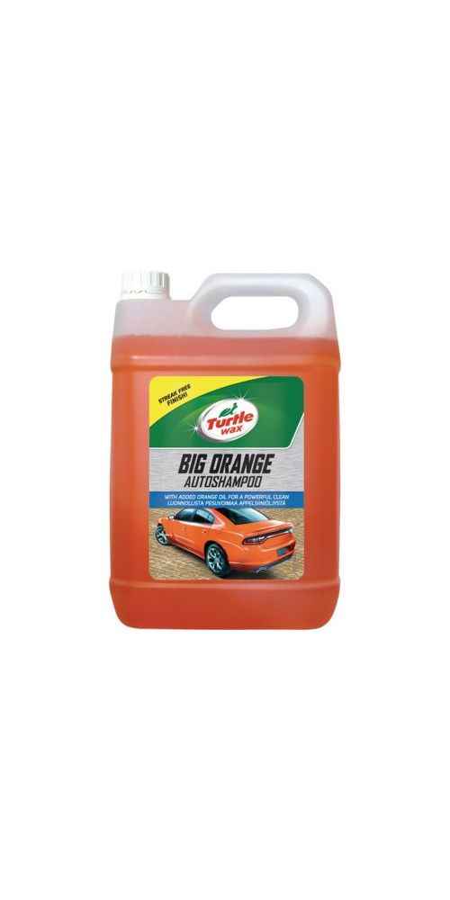Turtle Wax Big Orange Autoshampoo 5 Litre – Car Wash Shampoo with Wax & Fast Rinse Formula