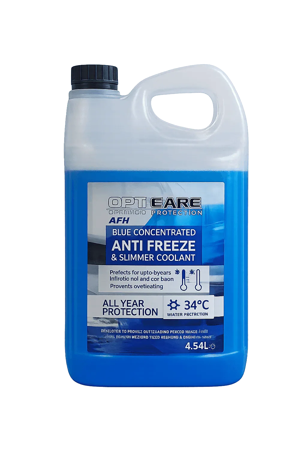 OptiCare Blue Antifreeze/Coolant 4.5L - GT Motor Part