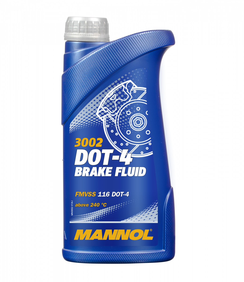 MANNOL DOT 4 Brake Fluid – Synthetic Brake & Clutch Fluid for Hydraulic Systems