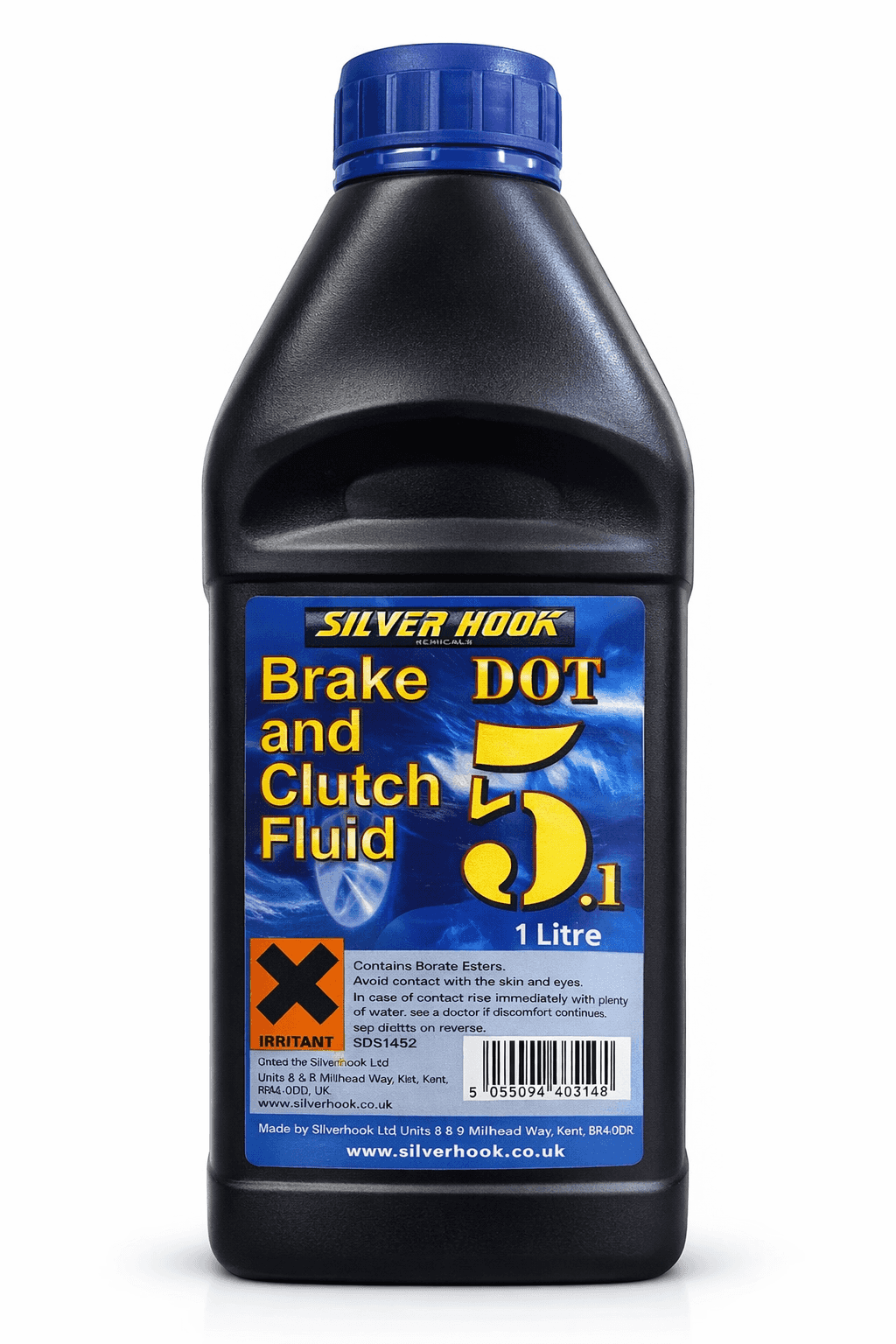 Silverhook Brake & Clutch Fluid DOT 5.1 1L – High Performance Hydraulic Brake Fluid