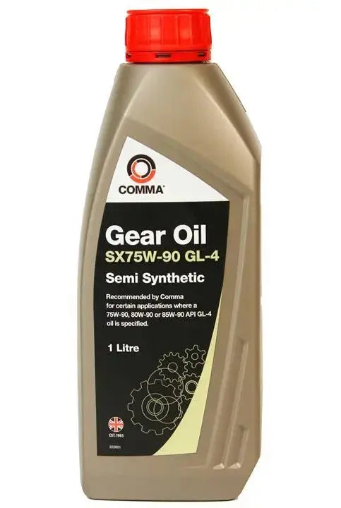 COMMA Gear Oil SX75W-90 - 1L Part Synthetic Gear Lubricant for Modern Gearboxes