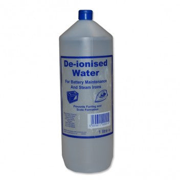 De-ionised Water - 1L Purified Water for Automotive and Household Use