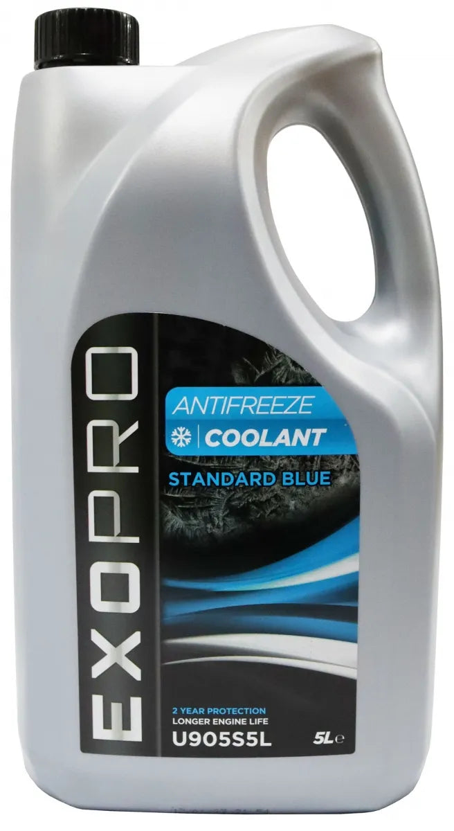 EXOPRO AntiFreeze & Coolant Standard Blue - 5L Engine Protection for All Seasons