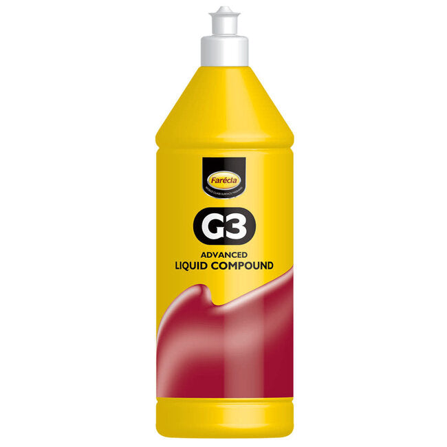 FARECLA G3 Advanced Liquid Compound - 1400g Fast-Cutting Rubbing Compound for High Gloss Finish