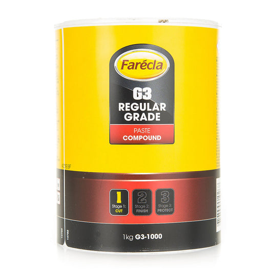 FARECLA G3 Regular Grade Paste Compound - 1KG High-Performance Rubbing Compound for Paint Systems