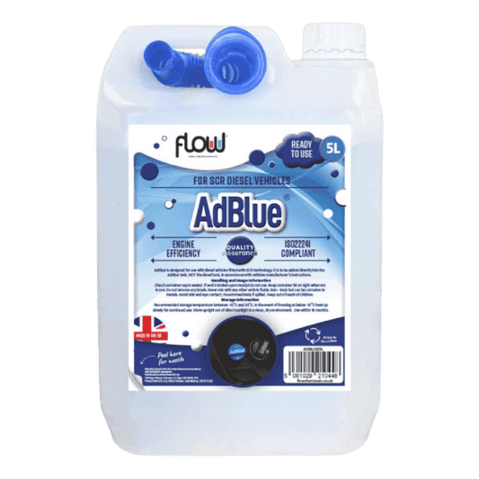 Flow AdBlue 5L – Diesel Exhaust Fluid DEF for Euro 6 SCR Diesel Vehicles