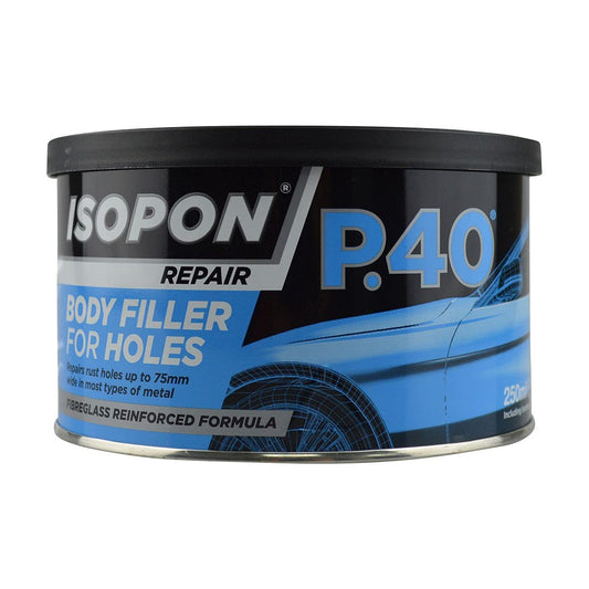 ISOPON P.40 Body Filler for Holes - Fiberglass Reinforced Solution for Durable Repairs