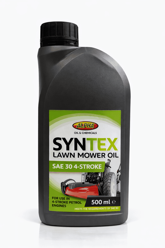 Alpha Syntex Lawn Mower Oil SAE 30 4-Stroke Engine Oil 500ml – Small Engine & Garden Machinery Oil