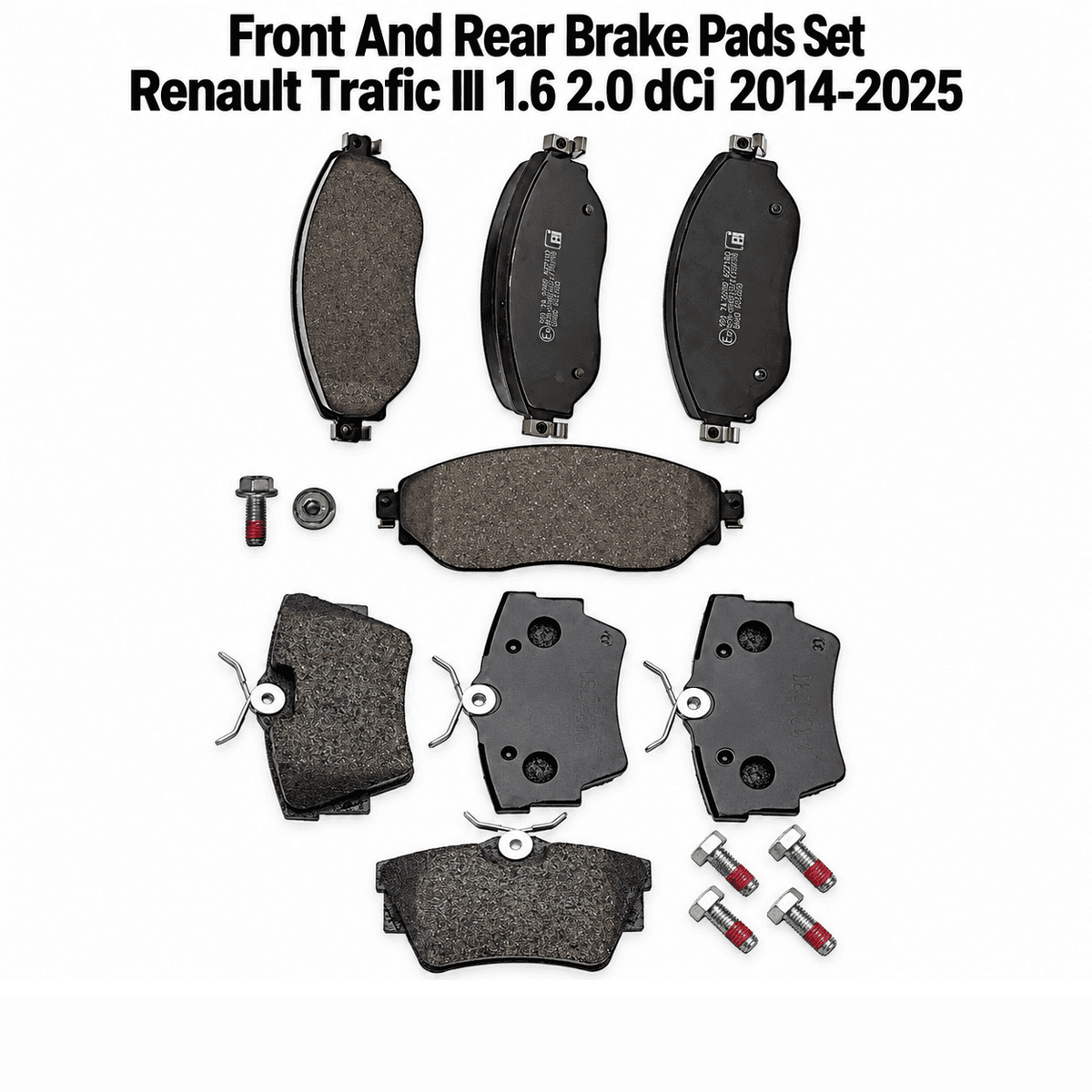 Renault Trafic III 1.6 / 2.0 (2014-2025) Front & Rear Brake Pads Set