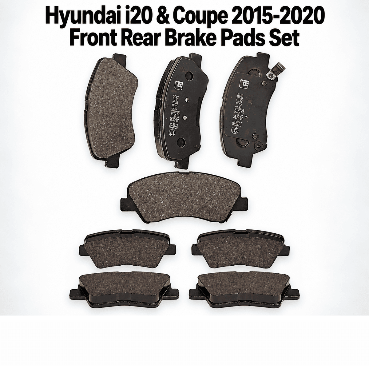Hyundai i20 / i20 Coupe 1.0 / 1.1 / 1.2 / 1.4 (2015-2020) Front & Rear Brake Pads Set