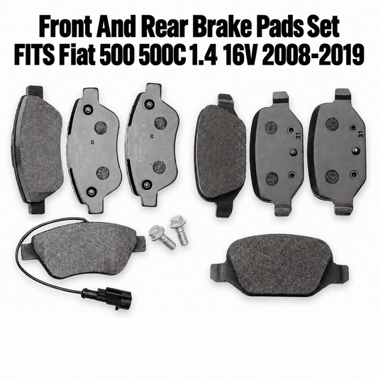 Fiat 500 / 500C 1.4 (2008-2019) Front & Rear Brake Pads Set