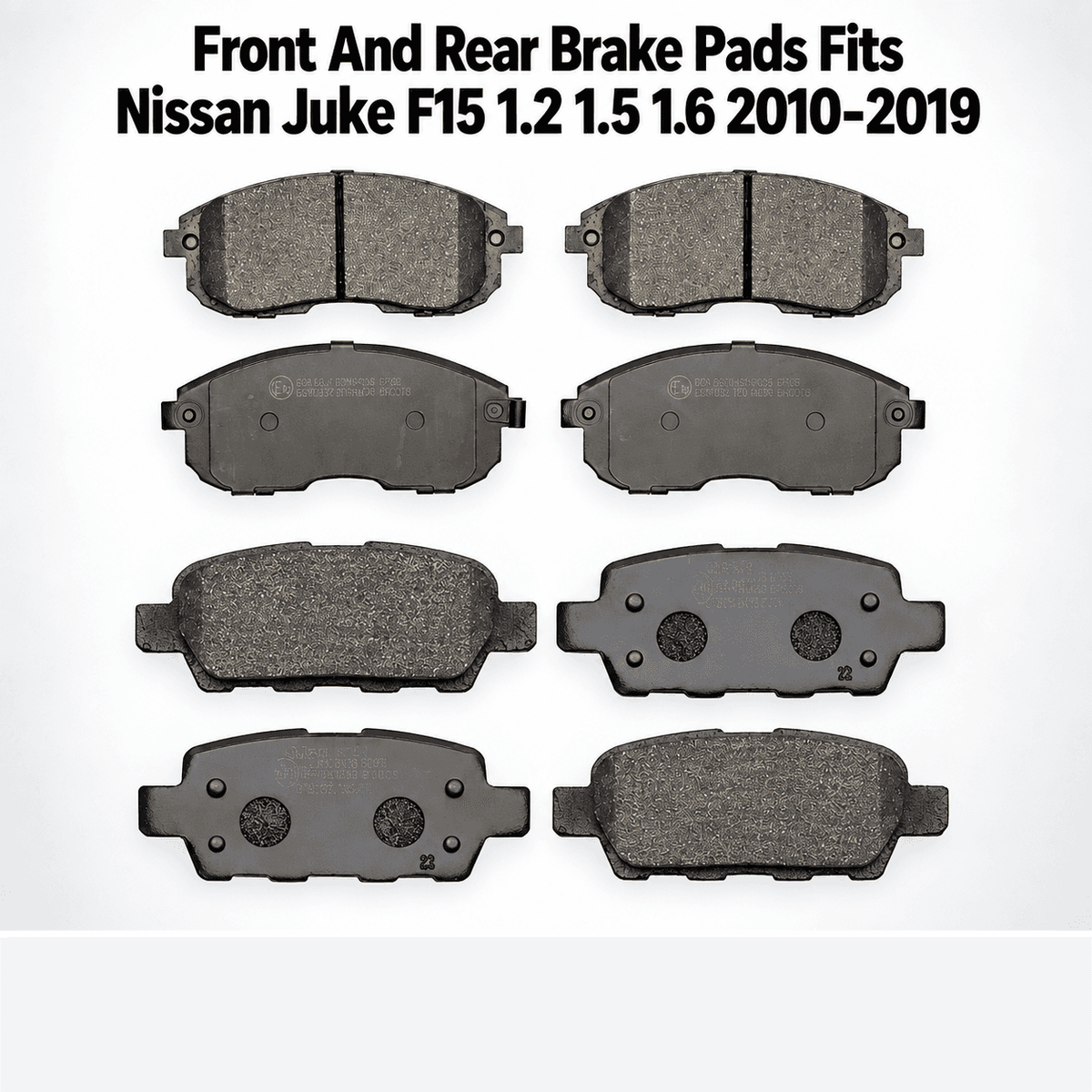 Nissan Juke F15 (2010-2019) Front & Rear Brake Pads Set