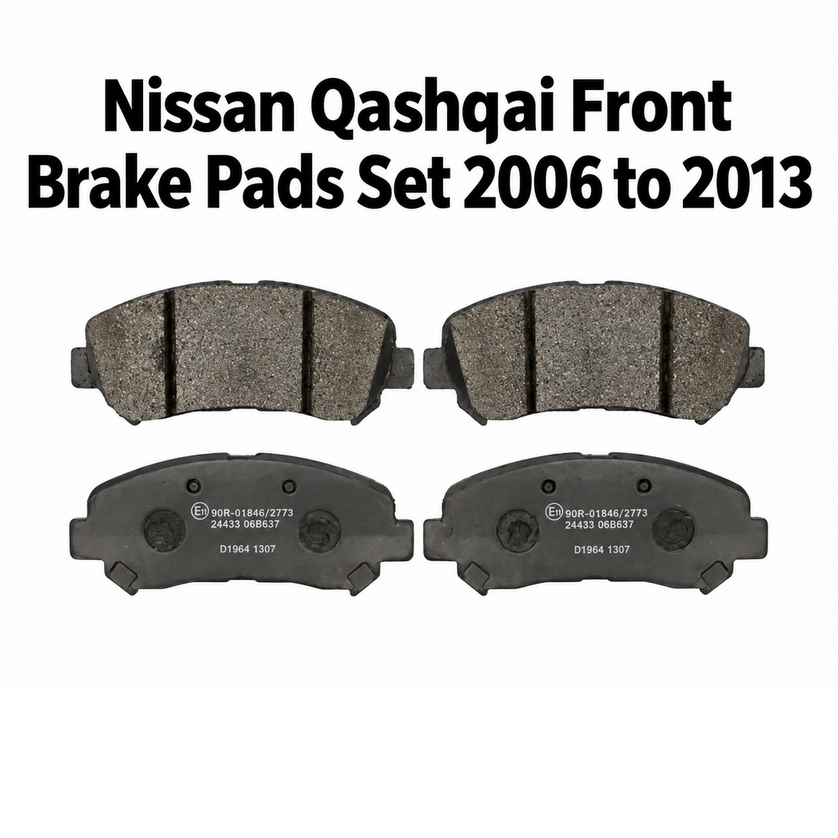 Nissan Qashqai / Qashqai+2 J10 1.5 / 1.6 / 2.0 (2006-2013) Front Brake Pads Set