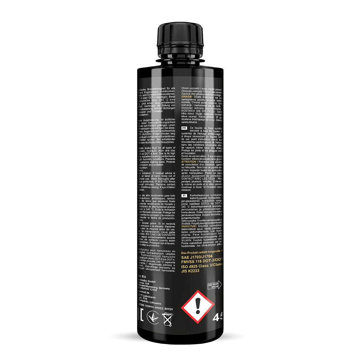 MANNOL DOT 4 Brake Fluid – Synthetic Brake & Clutch Fluid for Hydraulic Systems