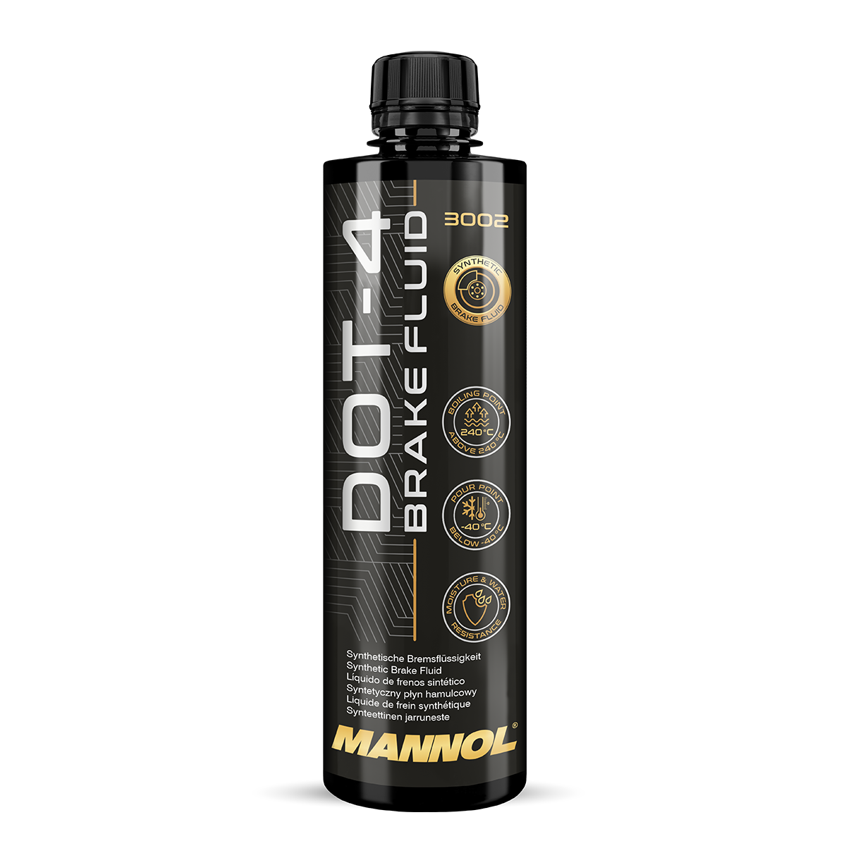 MANNOL DOT 4 Brake Fluid – Synthetic Brake & Clutch Fluid for Hydraulic Systems