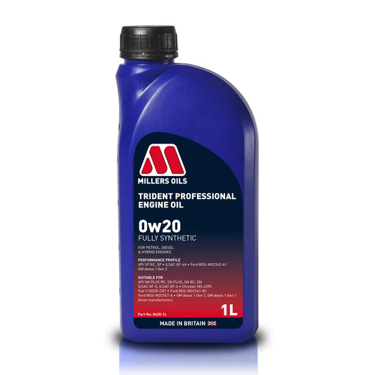MILLERS OILS Trident Professional 0w20 Fully Synthetic