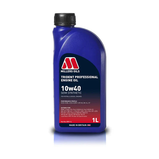 MILLERS OILS Trident Professional 10w40 Semi Synthetic