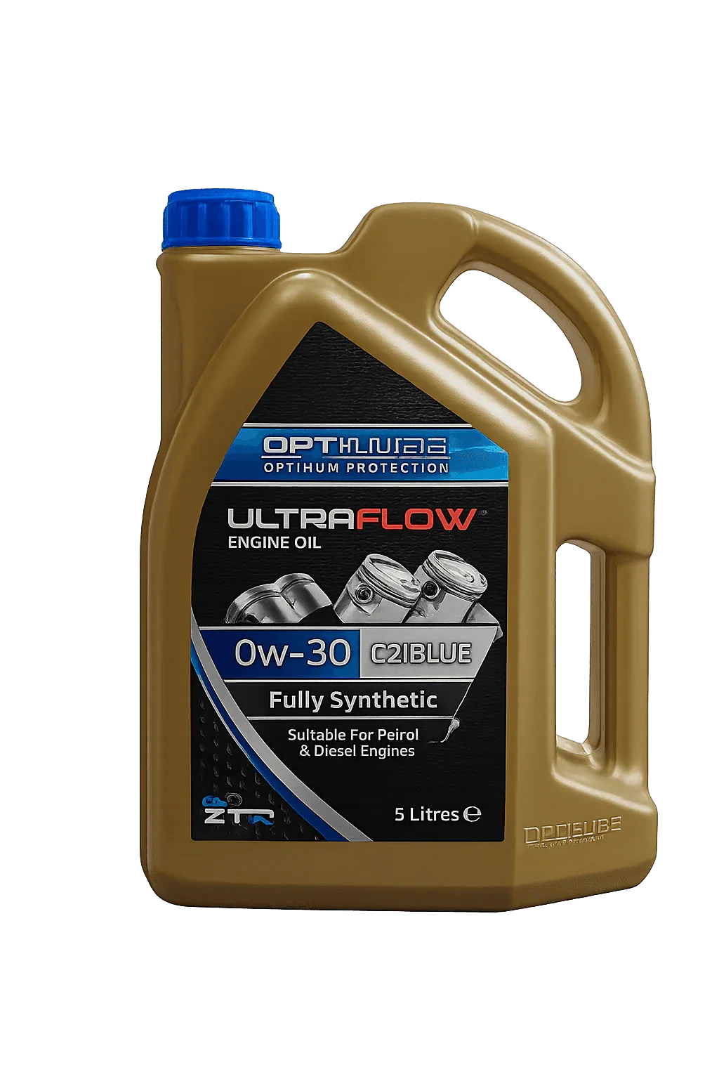 OptiLube Engine Oil 0W-30 C2 5L Fully Synthetic - GT Motor Part