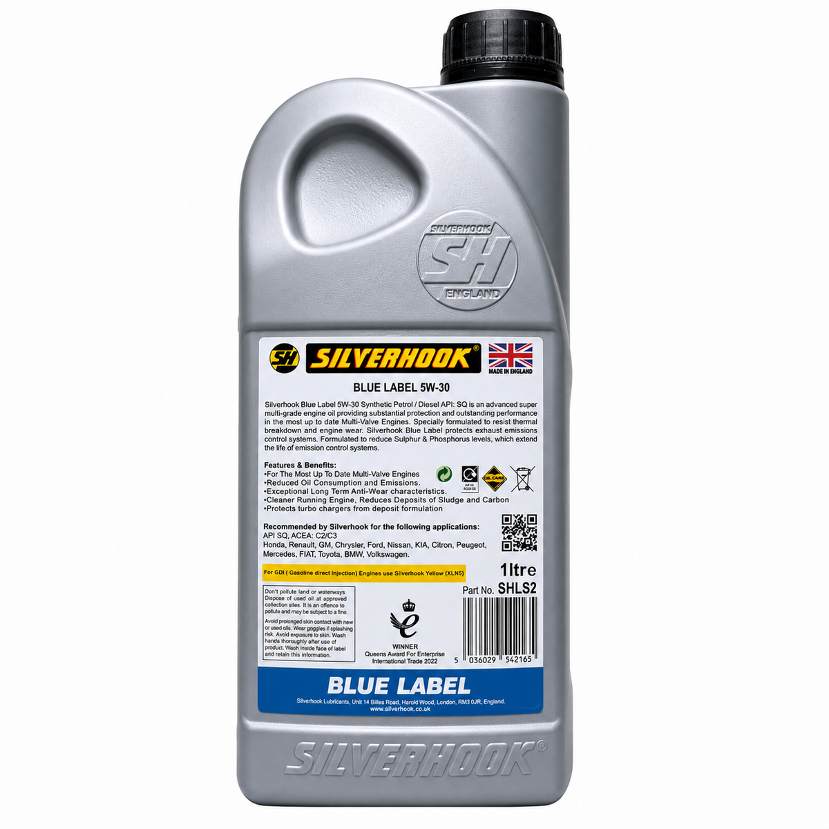 Silverhook 5W-30 Fully Synthetic Engine Oil C2/C3 API SN | GTM
