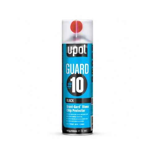 U-POL Gravi-Gard Stone Chip Protector Black 450ml – Stone Chip, Underbody & Sill Protection Aerosol