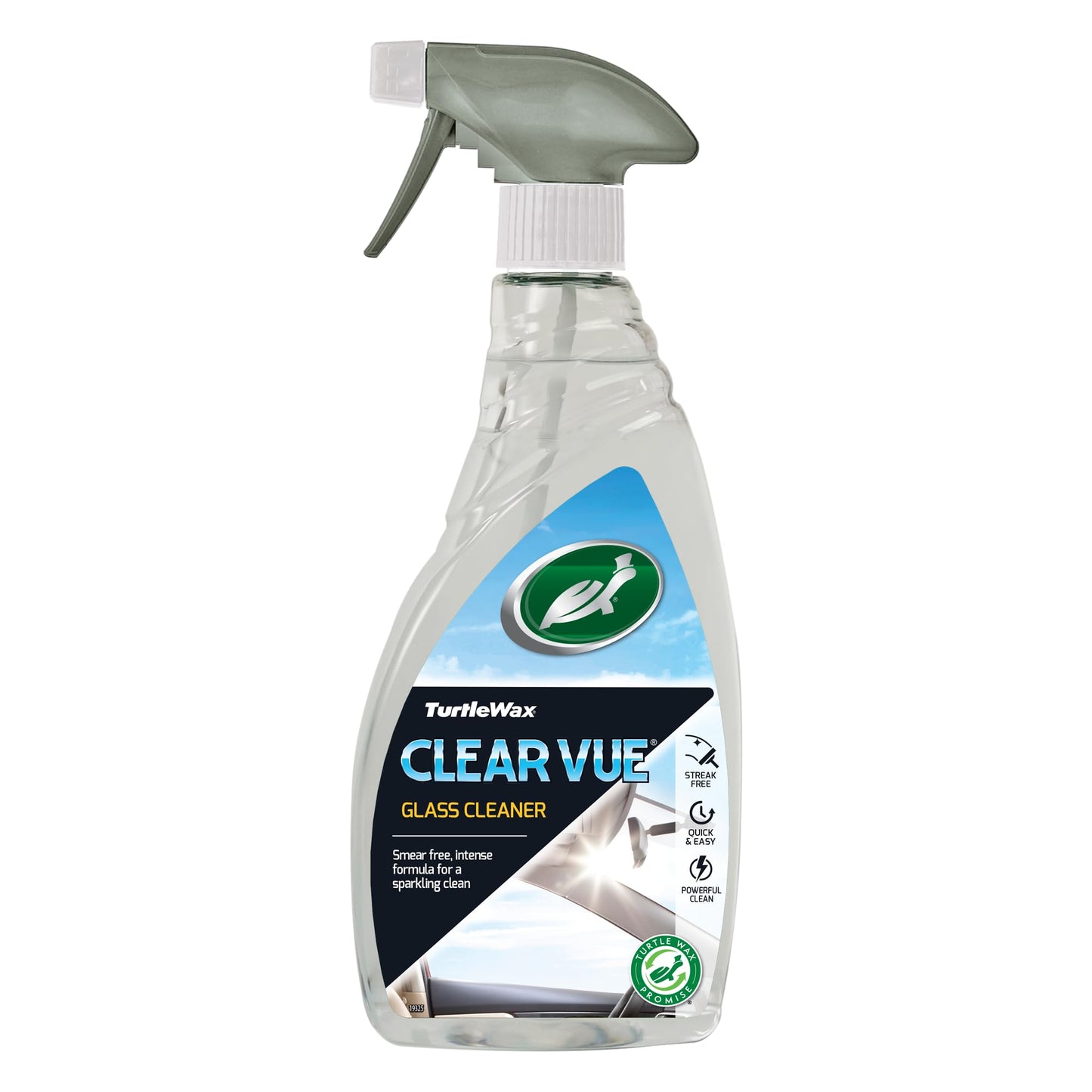 Turtle Wax Clear Vue Glass Cleaner 500ml - Streak-Free Formula for Interior & Exterior Glass Surfaces