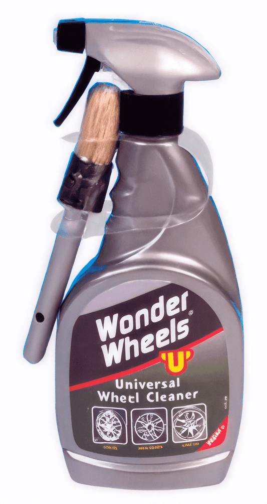 Wonder Wheels UP Universal Wheel Cleaner 500ml with Brush – Alloy Wheel Cleaner Spray